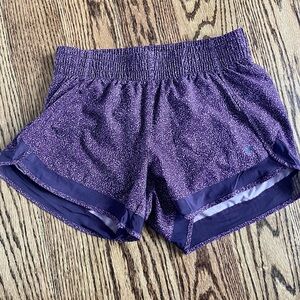Athleta Printed Mesh Racer Run Short 4”
